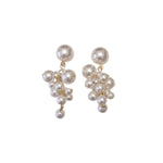 Upscale Ladies Charm Pearl Earrings, Elegant Dangle Pearl Drop Earrings, Perfect Imitation Jewellery Gift for Women and Girls, Includes Gift box - White Kiddale123