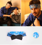 Upscale Hot Cold Therapeutic Beads Head Wrap Pack With Fabric Backing To Remove Tension , Headache, Fever And Sinus Kiddale123