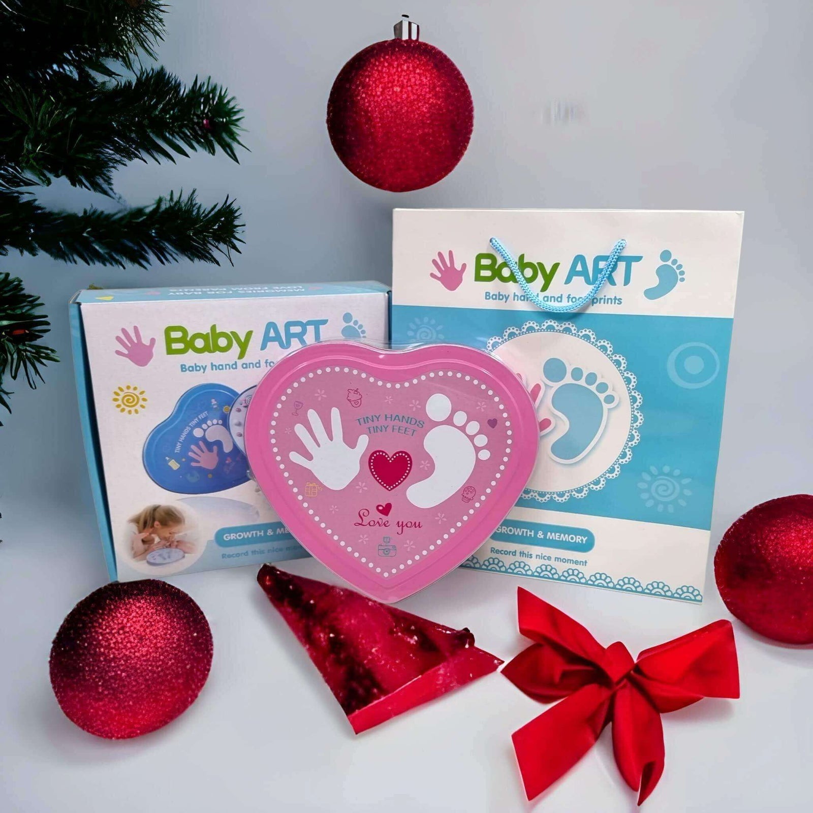 Kiddale Baby Hand & Footprint Clay Kit with Frame | Baby Shower Gift | Cherish Baby's First Prints