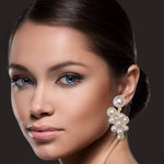 Upscale Ladies Charm Pearl Earrings, Elegant Dangle Pearl Drop Earrings, Perfect Imitation Jewellery Gift for Women and Girls, Includes Gift box - White