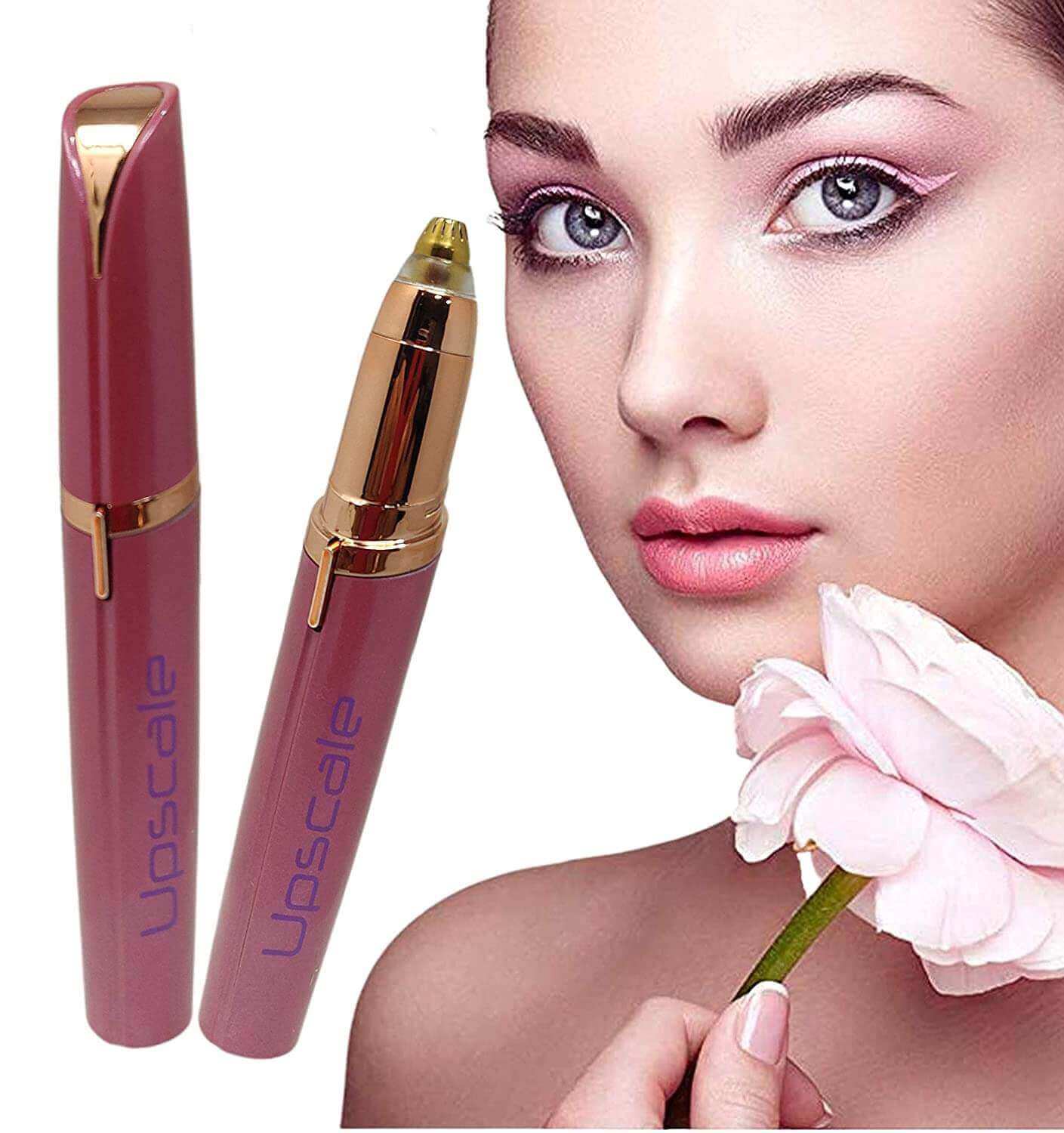 Upscale Painless Electric Eyebrow Trimmer (Rose Gold)