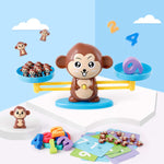 Kiddale Monkey Balance Counting Educational Math STEM Board Game Toy for Girls and Boys for Ages 3 4 5 6 Year, Kindergarten and Preschool Kiddale