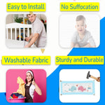 Kiddale Baby 200cm Safety bed rail for toddlers| bed railings for babies and kids| Bed Rail Guard for Kids| Baby Bed Side Protector with adjustable height(68-85cm), Color : Blue Kiddale