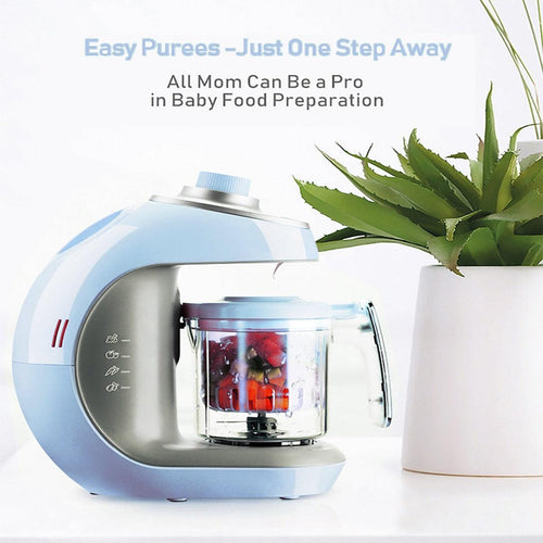 Kiddale 3-in-1 Baby Food Processor with Steamer, Chopper, Grinder-Blue (Suitable ONLY for US, Canada Power Rating and Plug and NOT for India) Kiddale