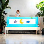 Kiddale Baby Bedrail (6ft, 180cm)|Baby bed guard| with Push Button to fold| bed rail guard|Baby protector|Bed Railing| Bedside Protector for Babies Kiddale