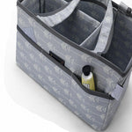 Kiddale Baby Diaper, Nappy, Caddy Organizer Basket Bag, Foldable, Portable and Waterproof-Grey Kiddale