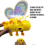 Kiddale Baby Fluttering Interactive Musical Bee Toy (6-18 Months, Yellow) | Infant Toys| New Born Toys Kiddale