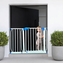 Kiddale Safety Gate (Barrier, Fence) for Baby Kids, Dogs, Pets, Infants and Babies to Use at Home Suitable for Passage Width Between (105-112 cm) Kiddale